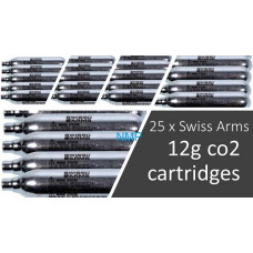 Swiss Arms 12 gram 12g Co2 Cartridge for co2 Air Guns Box of 500