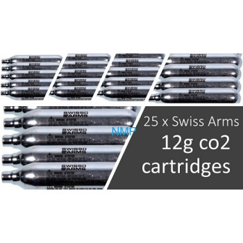 Swiss Arms 12 gram 12g Co2 Cartridge for co2 Air Guns Box of 500